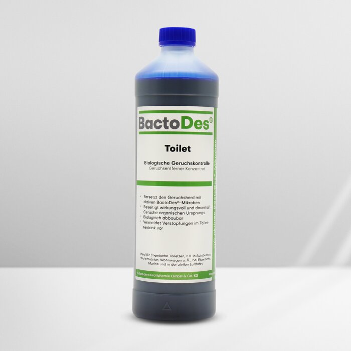 BactoDes-Toilet biologischer Geruchsentferner für Campingtoiletten 1L